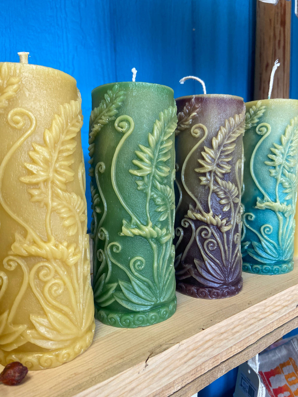 Fern Life Pillar by Live Light Beeswax