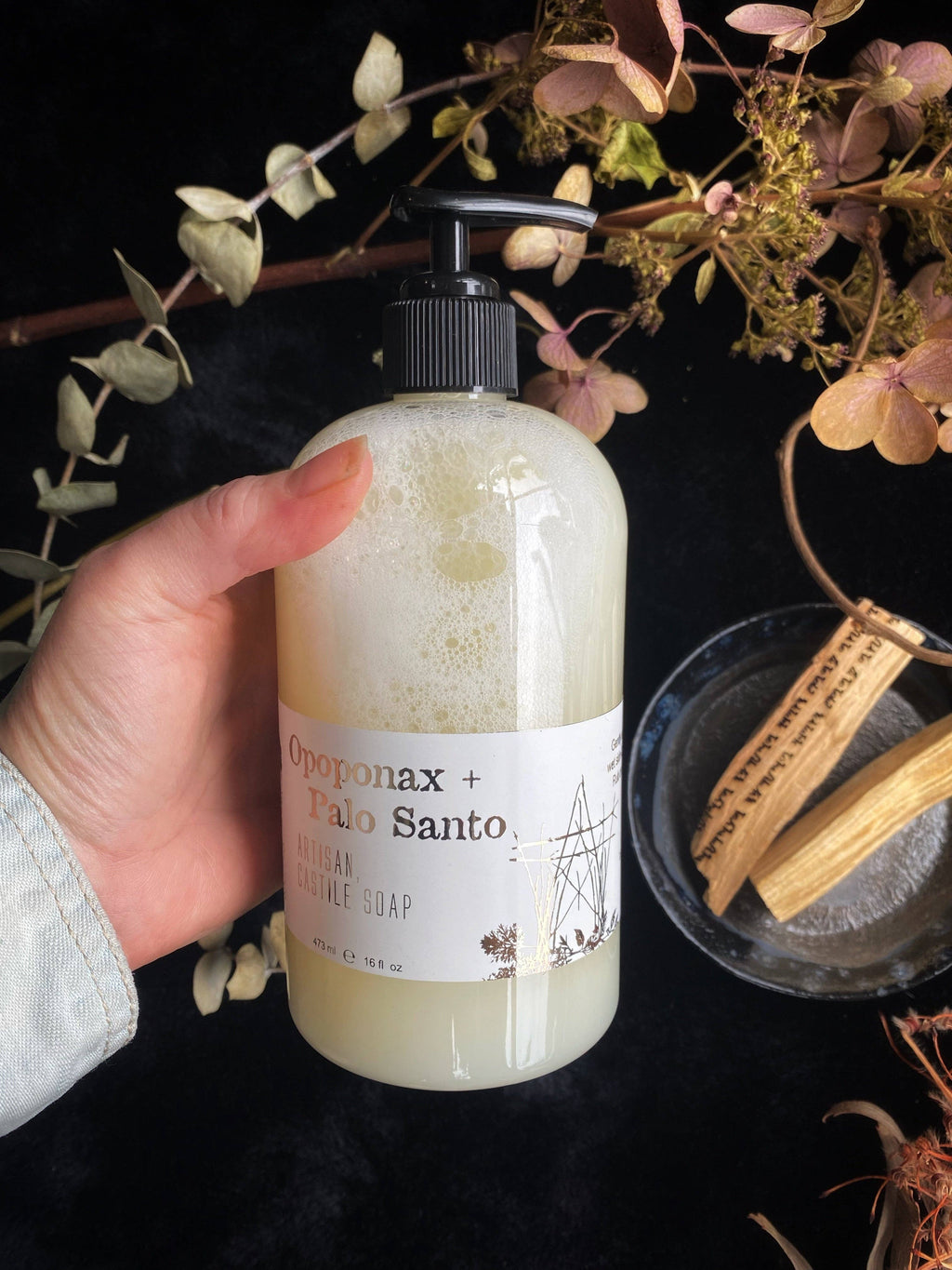 Opoponax + Palo Santo Soap by Keven Kraft Rituals 16 fl oz