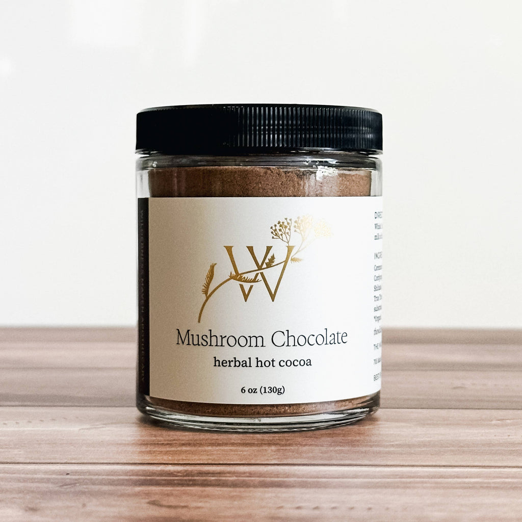 Mushroom Chocolate Herbal Hot Cocoa by Wildness Maven Apothecary 6oz