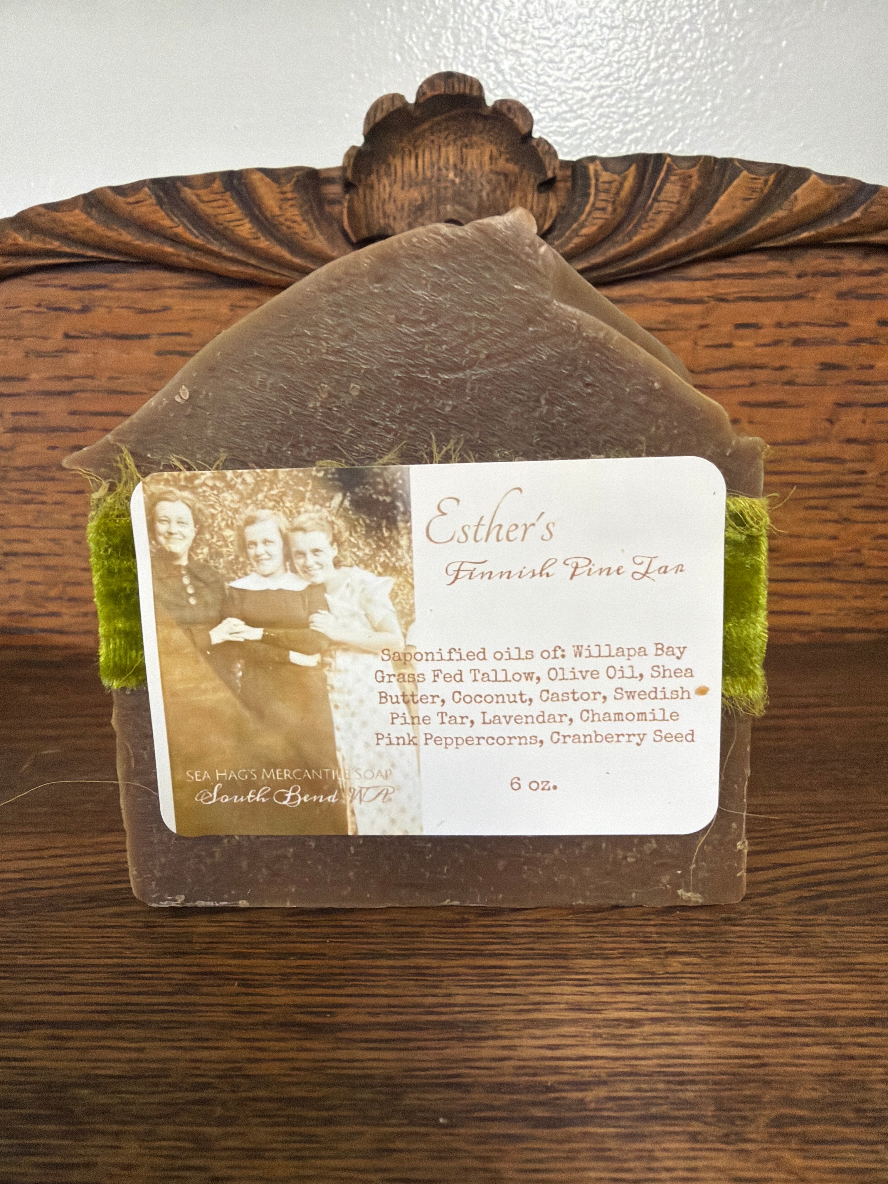 Esther's Finnish Pine Tar Soap by Sea Hag's Mercantile 6 oz