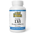 Vitamin D3 (50 mcg (2,000 IU)) by Natural Factors 120 softgels