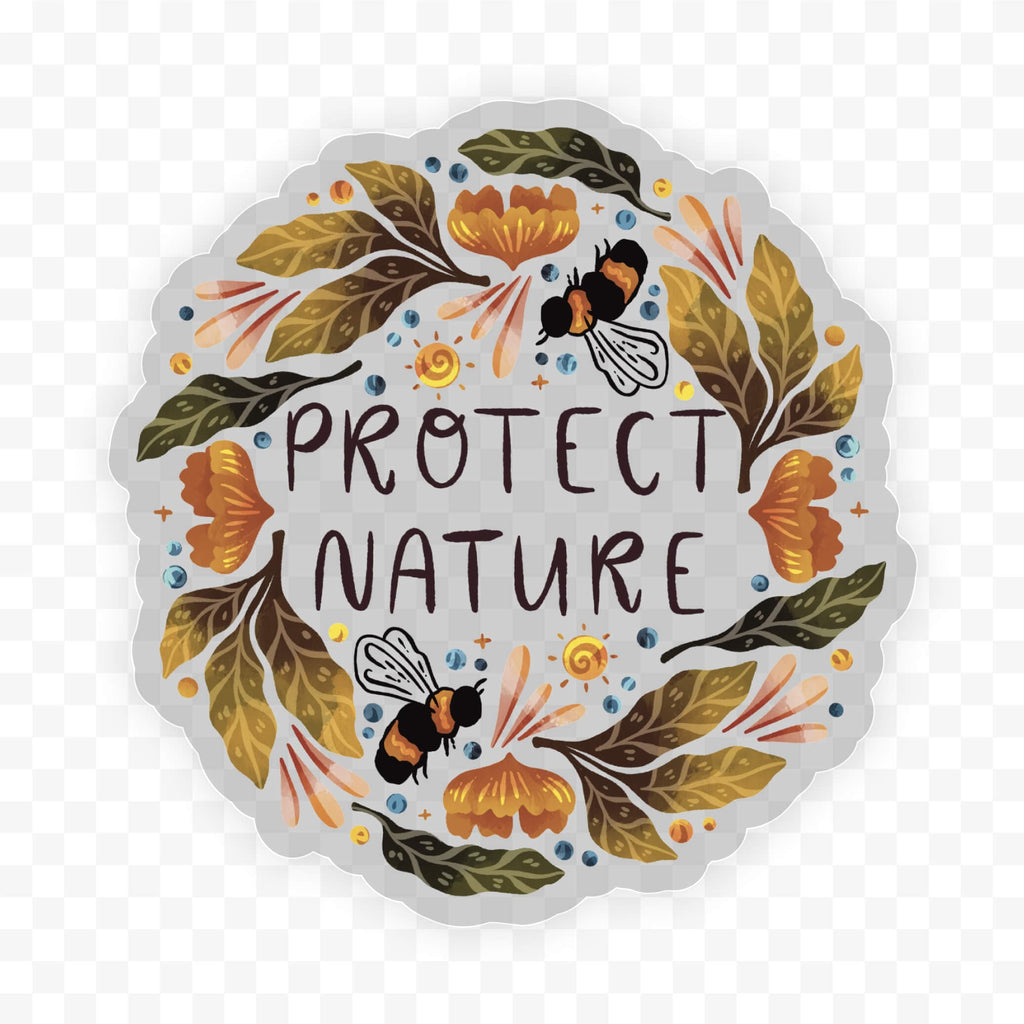 "Protect nature" sticker by Big Moods