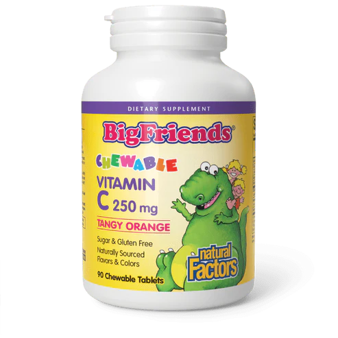 Kids Vitamin C (250mg) by Natural Factors 90 chewable (Tangy Orange) tablets