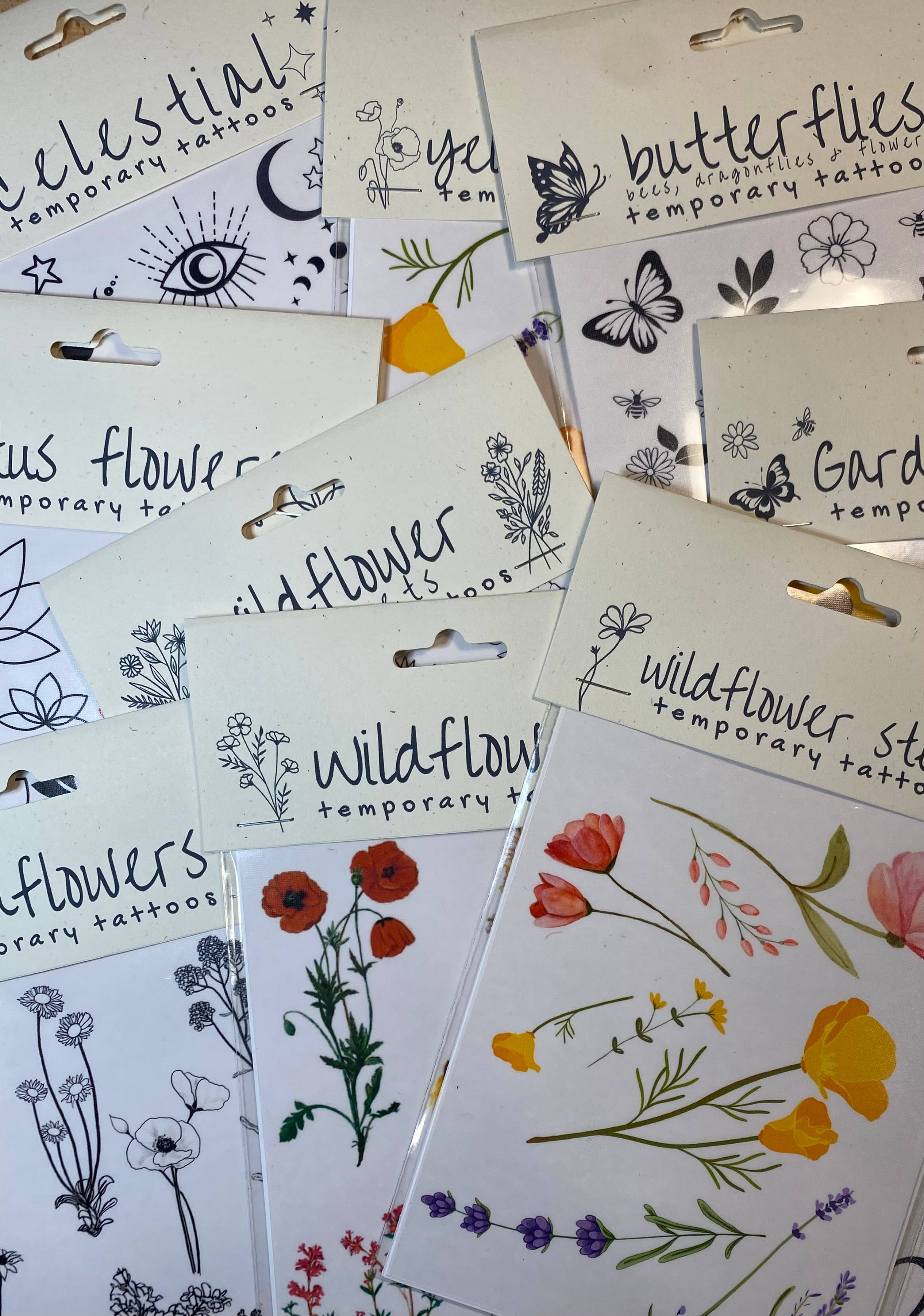 Celestial Temporary Tattoos: Witchy Moon & Star Designs