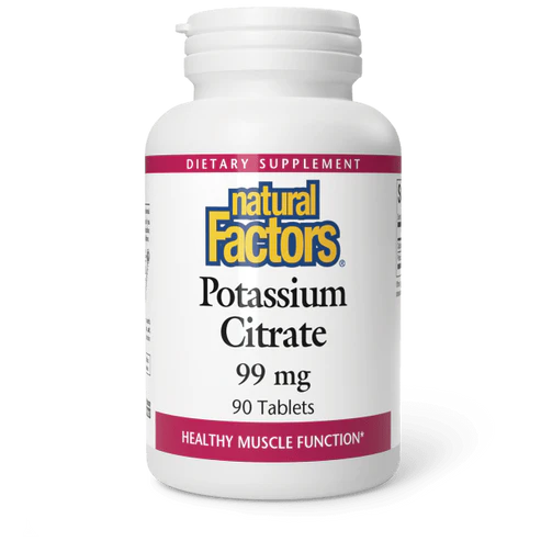 Potassium Citrate (99mg) by Natural Factors 90 tablets