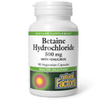 Betaine HCL (500mg) w/  Fenugreek (100mg) by Natural Factors 90 capsules