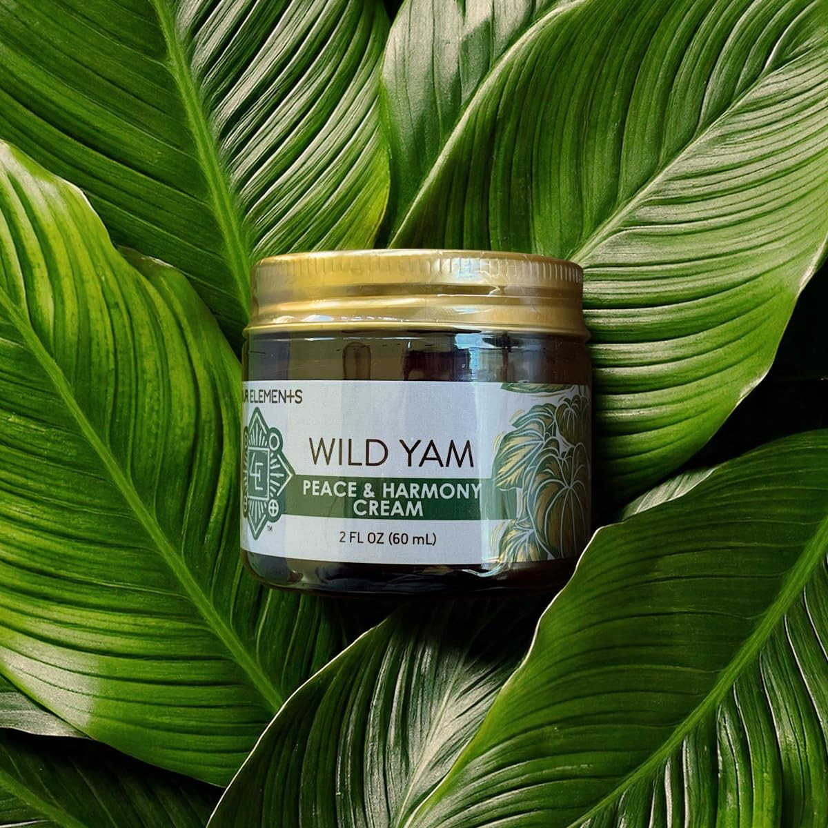 Wild Yam Peace & Harmony Cream by Four Elements Herbals 2 oz