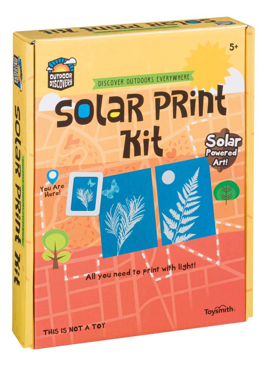 Outdoor Discovery Solar Print Kit by Toysmith 12 sheets of solar print paper