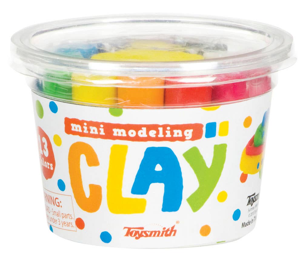 Mini Multi-Colored Modeling Clay by Toysmith 5.29oz