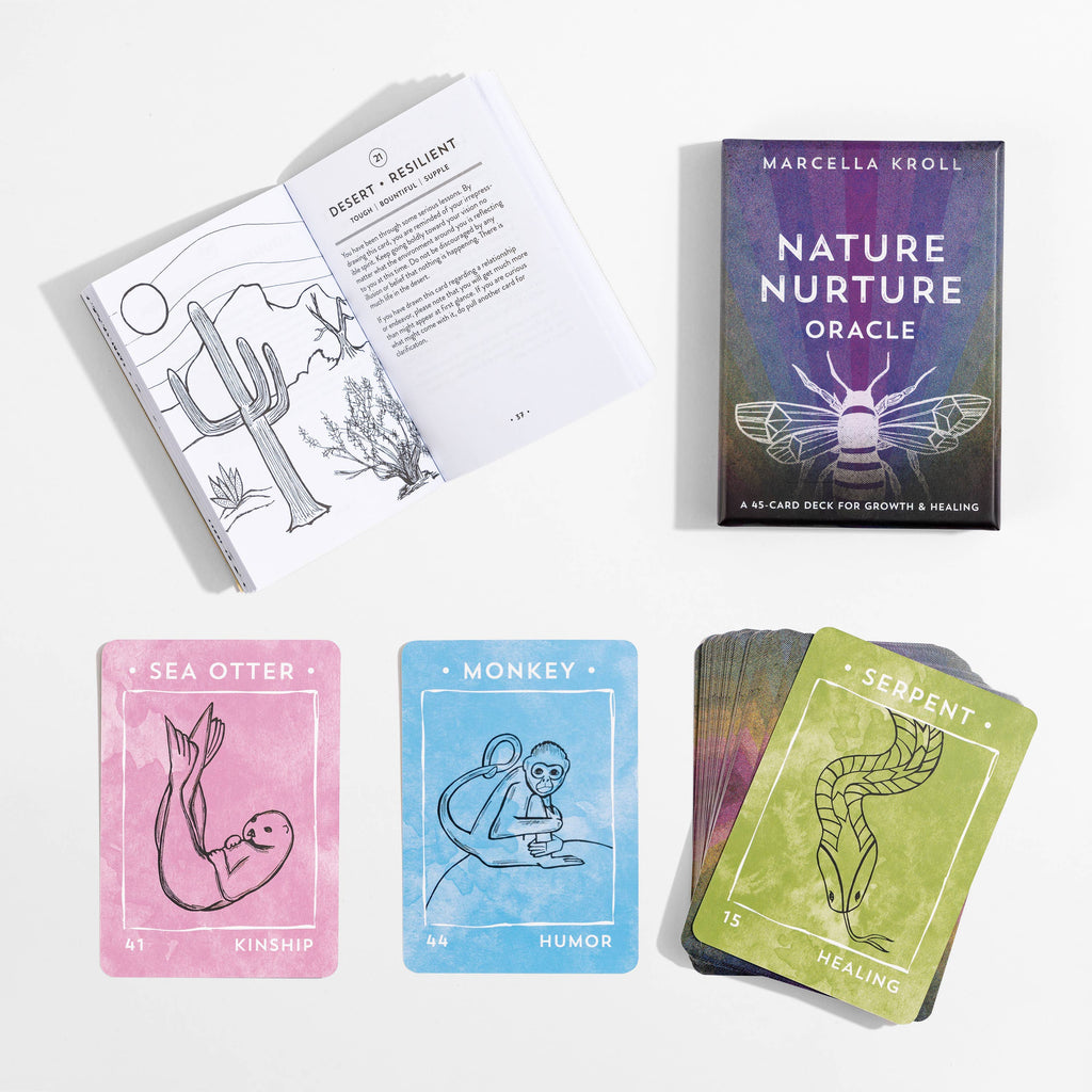 Nature Nurture Oracle: A 45-Card Deck for Growth & Healing by Marcella Kroll