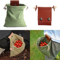 Portable Leather Canvas Foraging Pouch by American Leather Goods