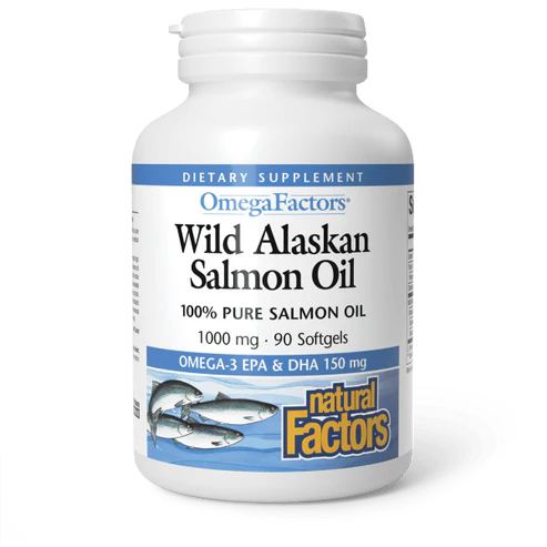 Wild Alaskan Salmon Oil (1,000 mg) by Natural Factors 90 softgels