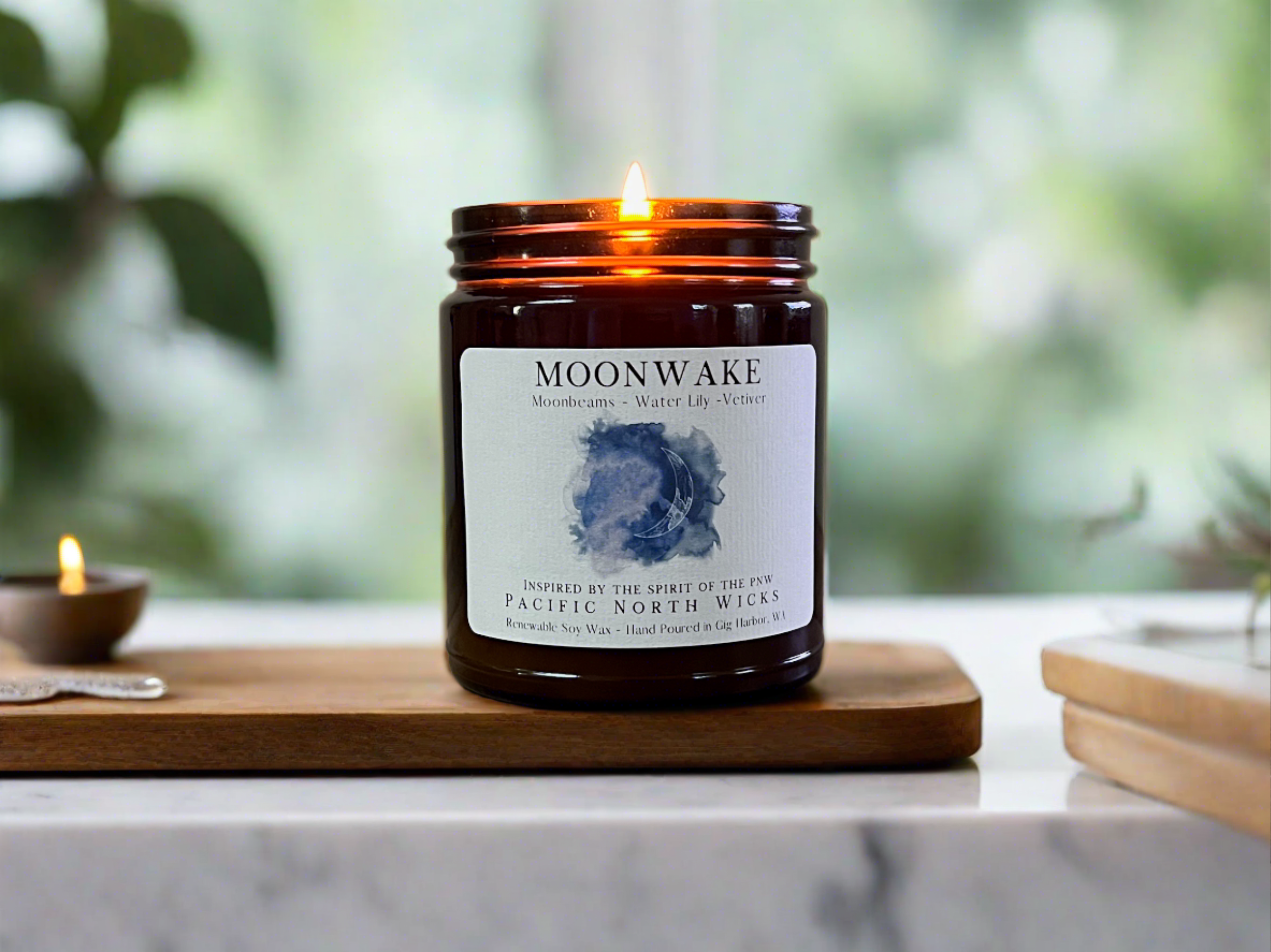 Moonwake Candle | Marine Scent by Pacific North Wicks 8oz