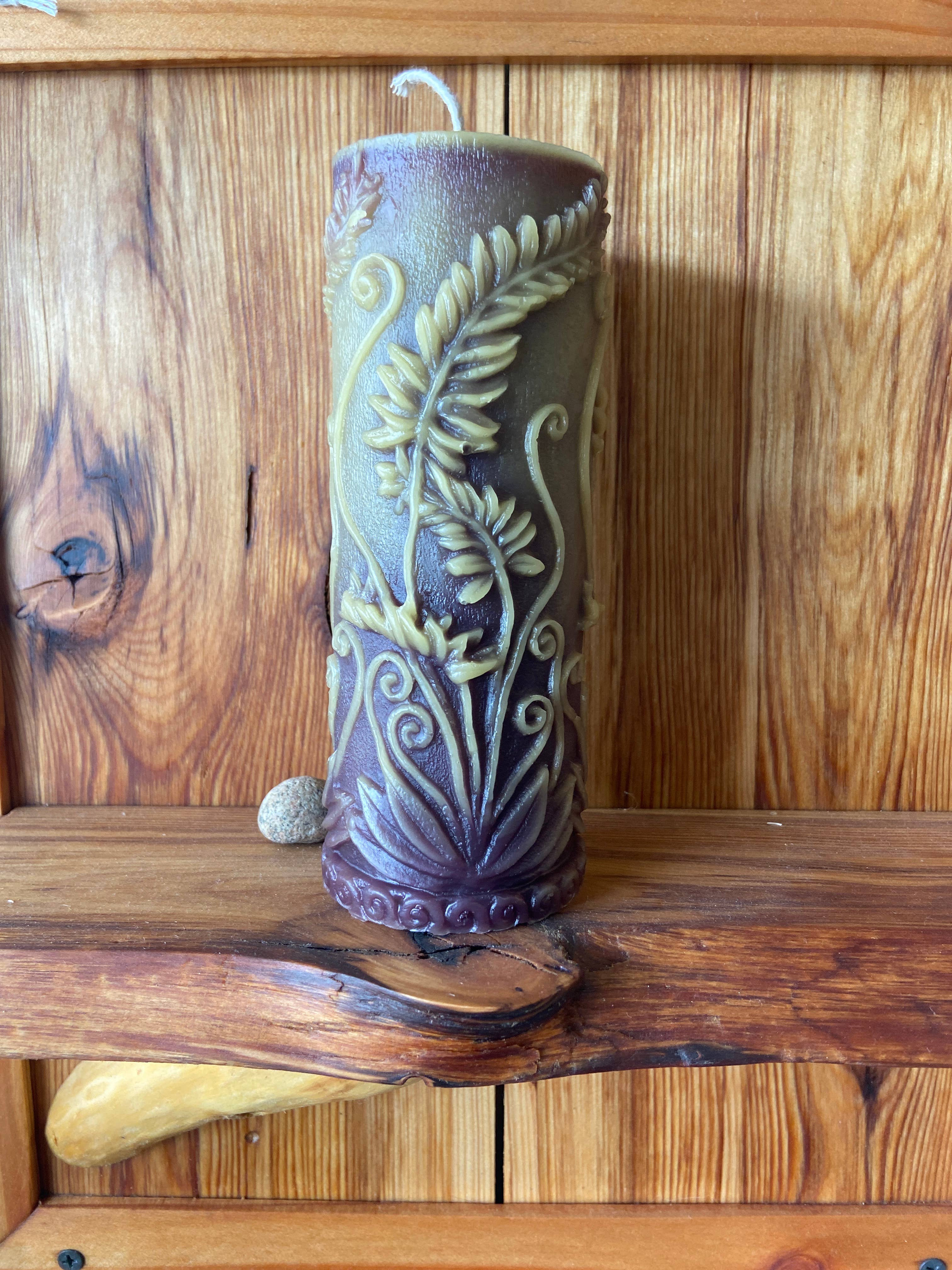 Fern Life Pillar by Live Light Beeswax