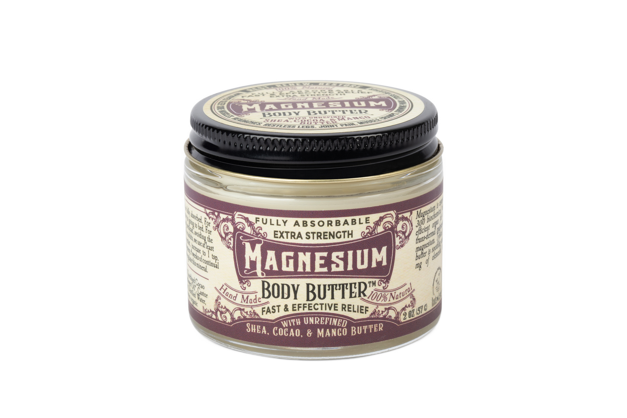 Magnesium Body Butter by Roots & Leaves 2 oz