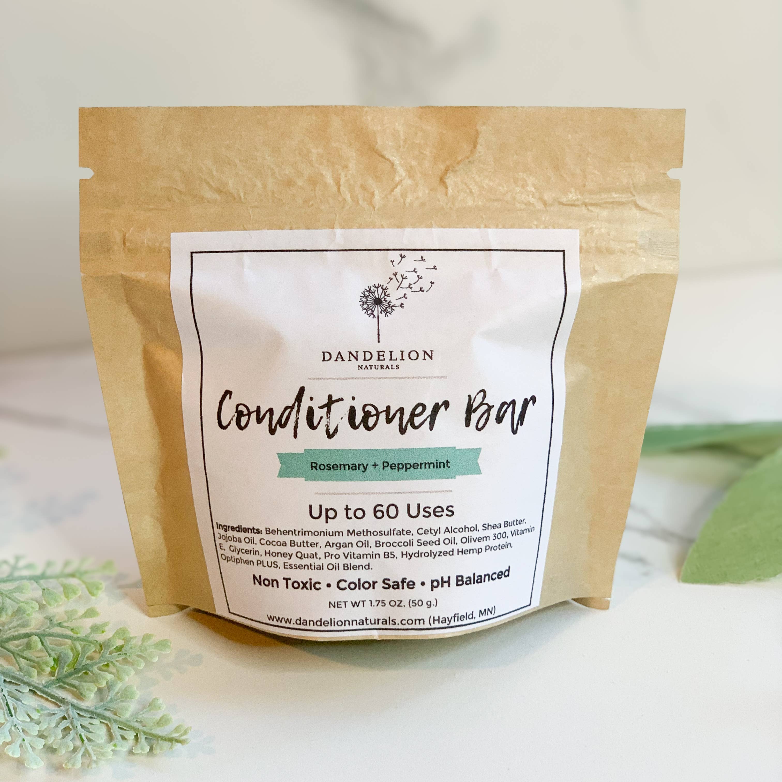 Conditioner Bar | Rosemary +Mint  by Dandelion Naturals 1.75oz