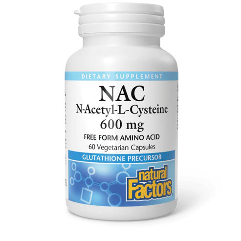 N-Acetyl-L-Cysteine (600 mg) by Natural Factors 60 capsules