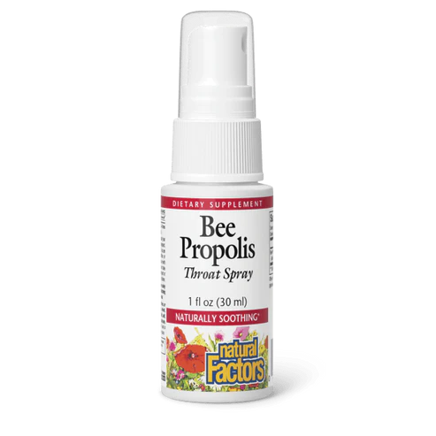 Bee Propolis Throat Spray Formula by Natural Factors 1 fl oz