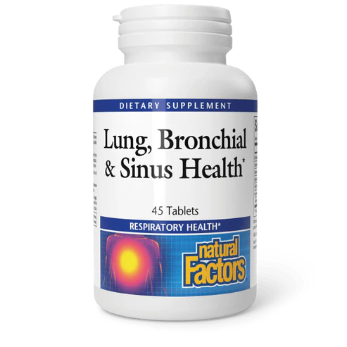 Lung, Bronchial & Sinus Health by Natural Factors 45 tablets