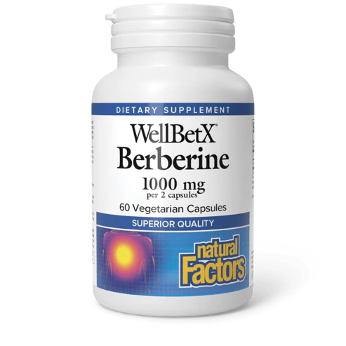 WellBetX® Berberine (1,000 mg) by Natural Factors 60 capsules