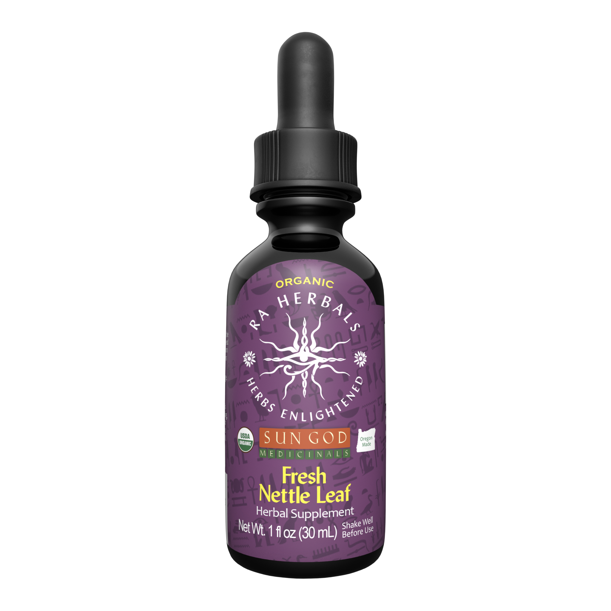 Organic Fresh Nettle Leaf Tincture by Sun God Medicinals 1oz