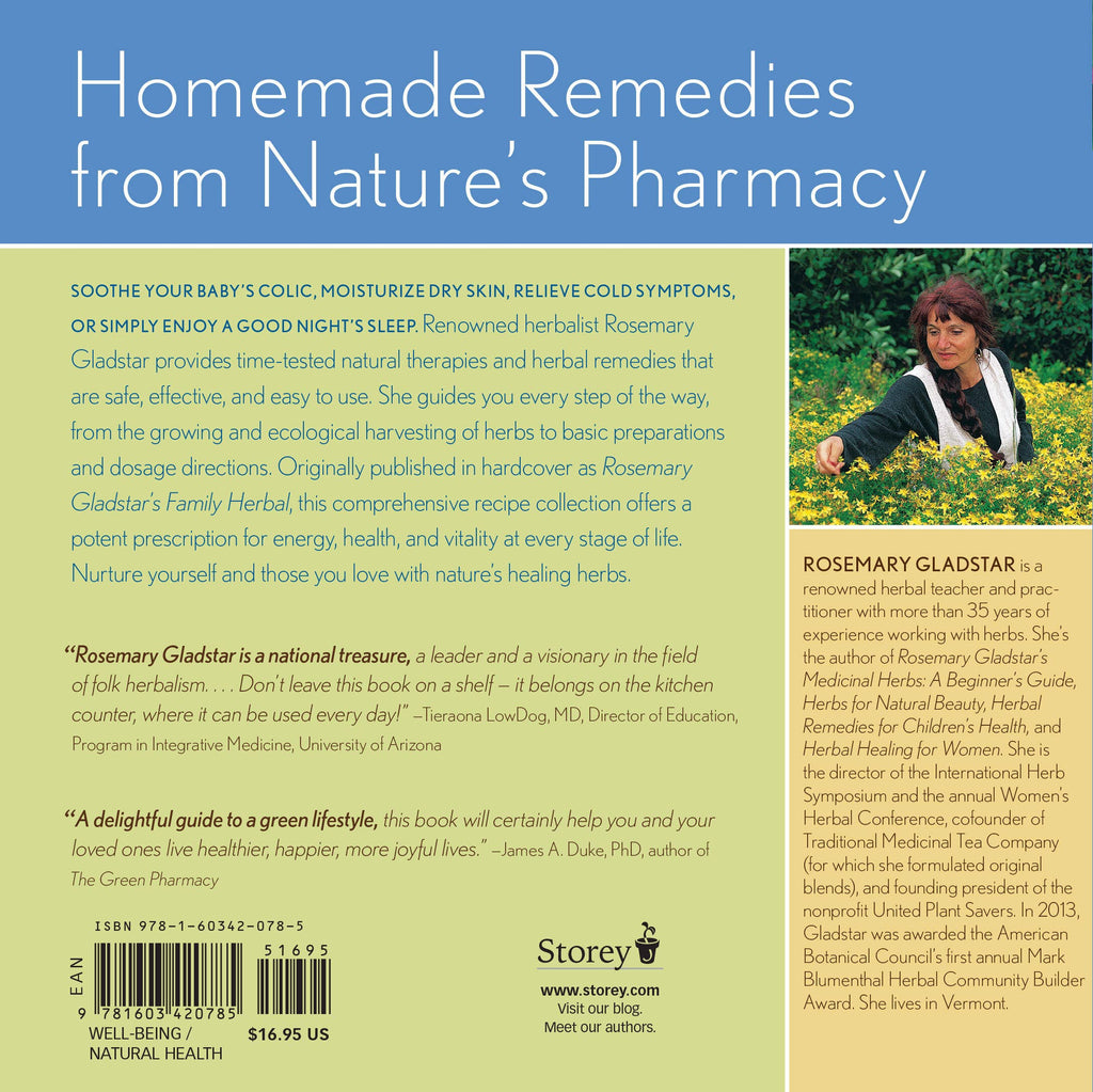 Rosemary Gladstar's Herbal Recipes For Vibrant Health by Rosemary Gladstar