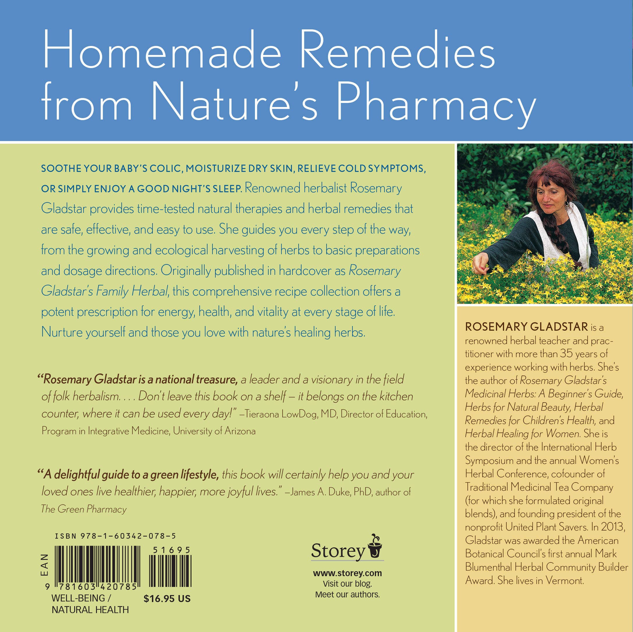 Rosemary Gladstar's Herbal Recipes For Vibrant Health by Rosemary Gladstar