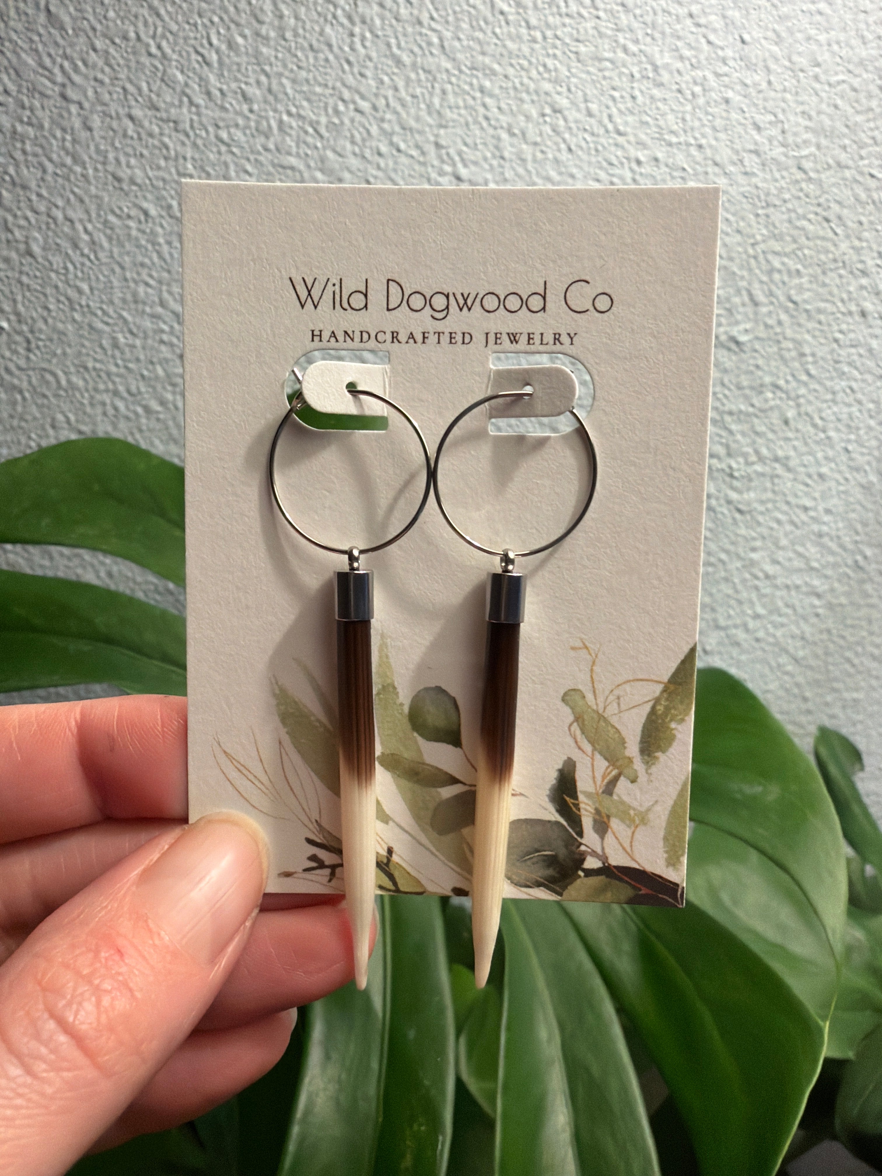 Porcupine Quill Earrings by Wild Dogwood Co. 1 pair