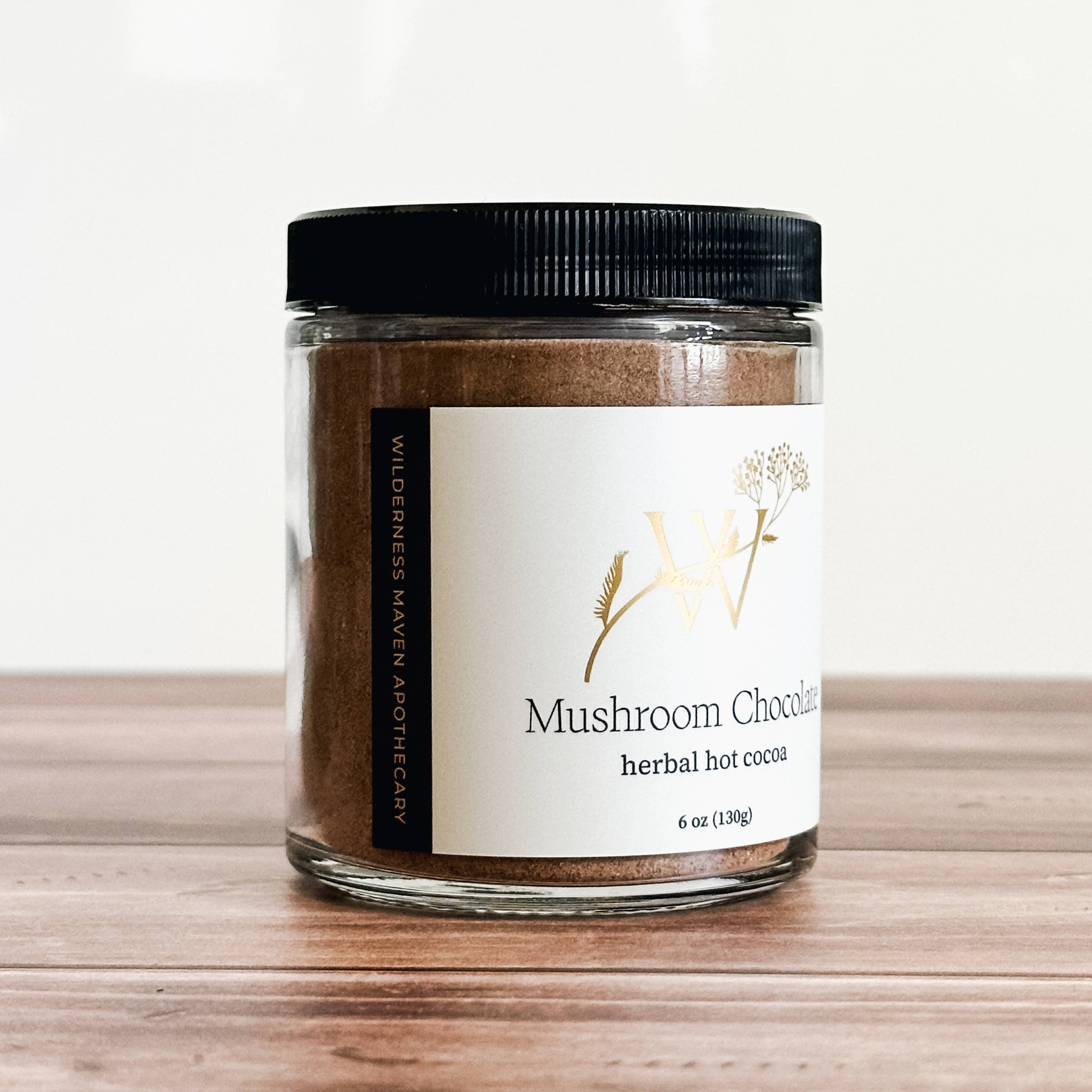 Mushroom Chocolate Herbal Hot Cocoa by Wildness Maven Apothecary 6oz