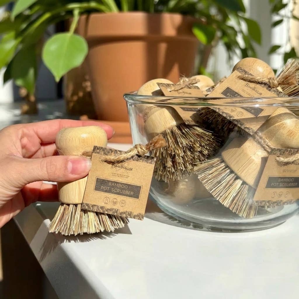 Bamboo Pot Scrubber by Bamboo Switch