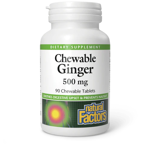 Ginger Chewable (500 mg) by Natural Factors 90 tablets
