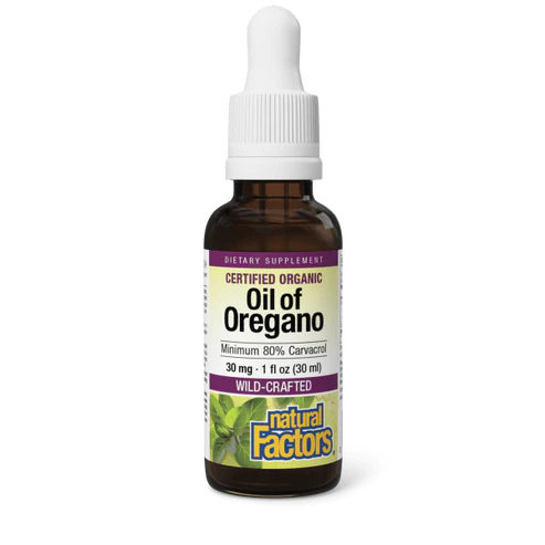 Oil of Oregano (30 mg 80% Carvacrol) by Natural Factors 1 fl oz