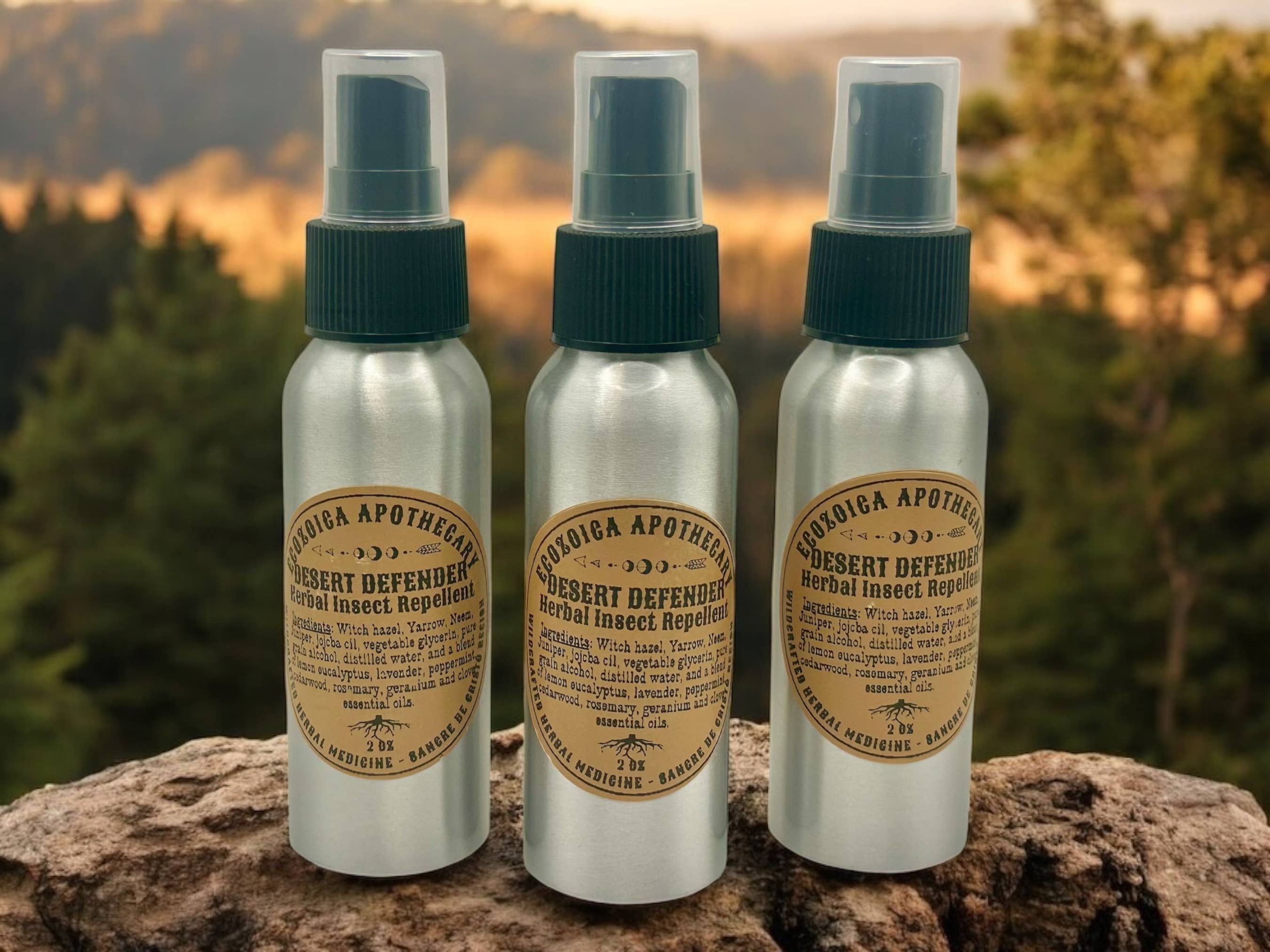 Desert Defender Herbal Bug Repellent by Ecozoica Apothecary 2 oz
