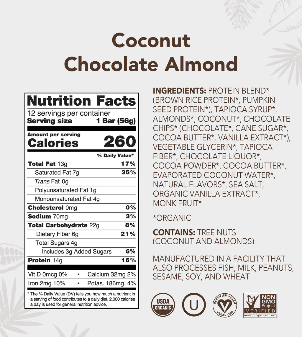 Coconut Chocolate Almond Protein Bar by Aloha 1.98oz