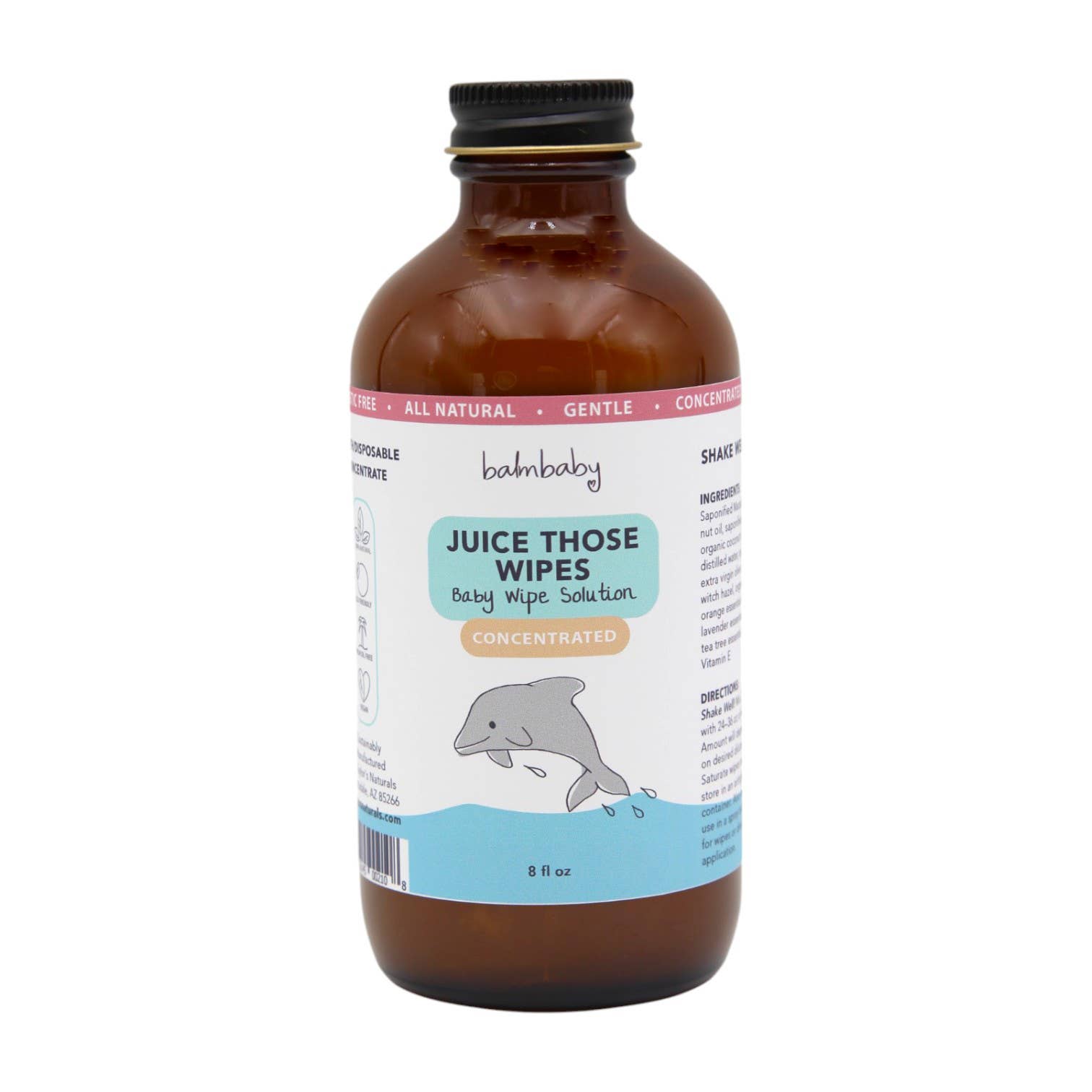 Juice Those Wipes Natural Baby Wipe Concentrate by Taylor's Naturals 8 fl oz