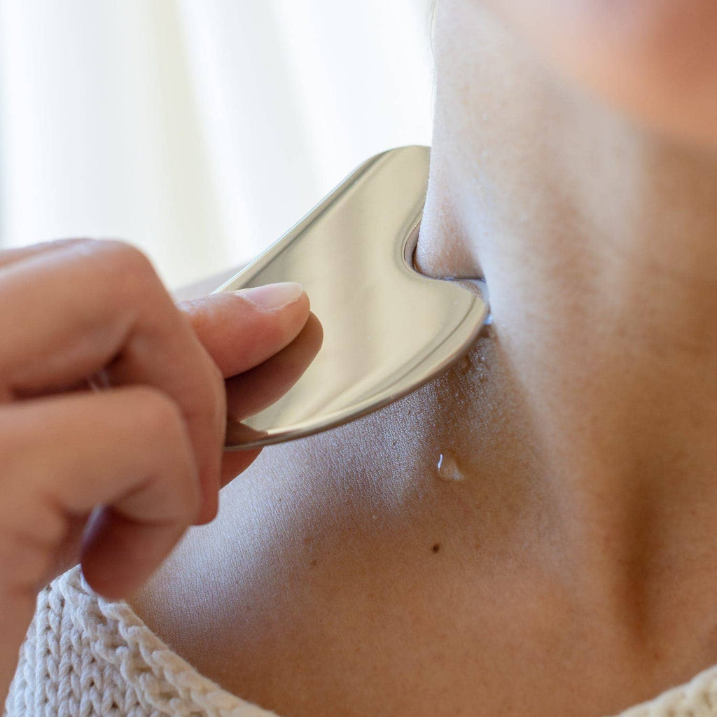 Stainless Steel Gua Sha Facial Tool by ZWS Essentials
