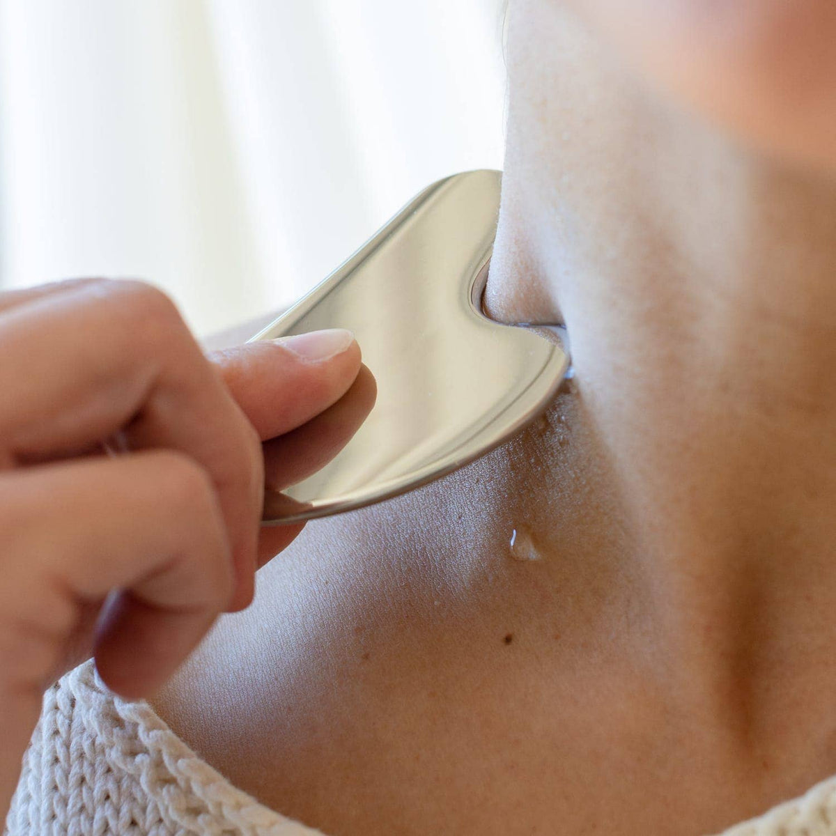 Stainless Steel Gua Sha Facial Tool by ZWS Essentials