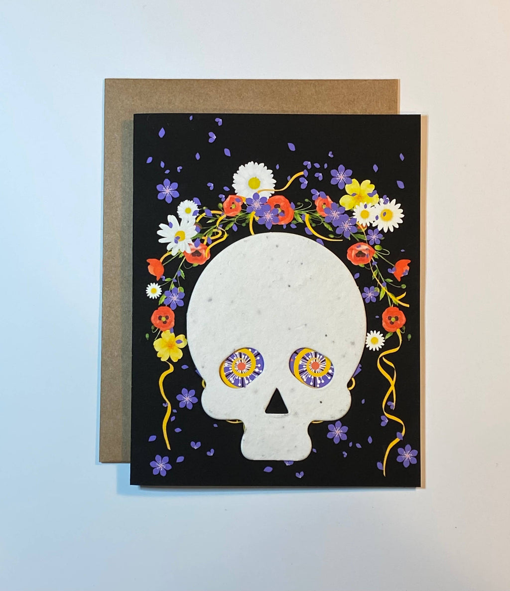 Plantable Sugar Skull Card by The Raven’s Edge Studio