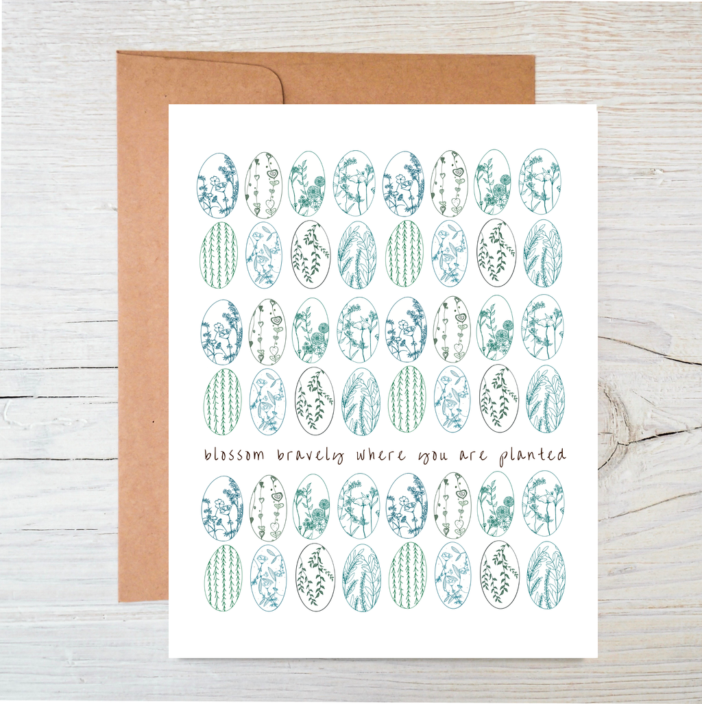 Plantable Blossom Bravely Card by The Raven’s Edge Studio 1 card
