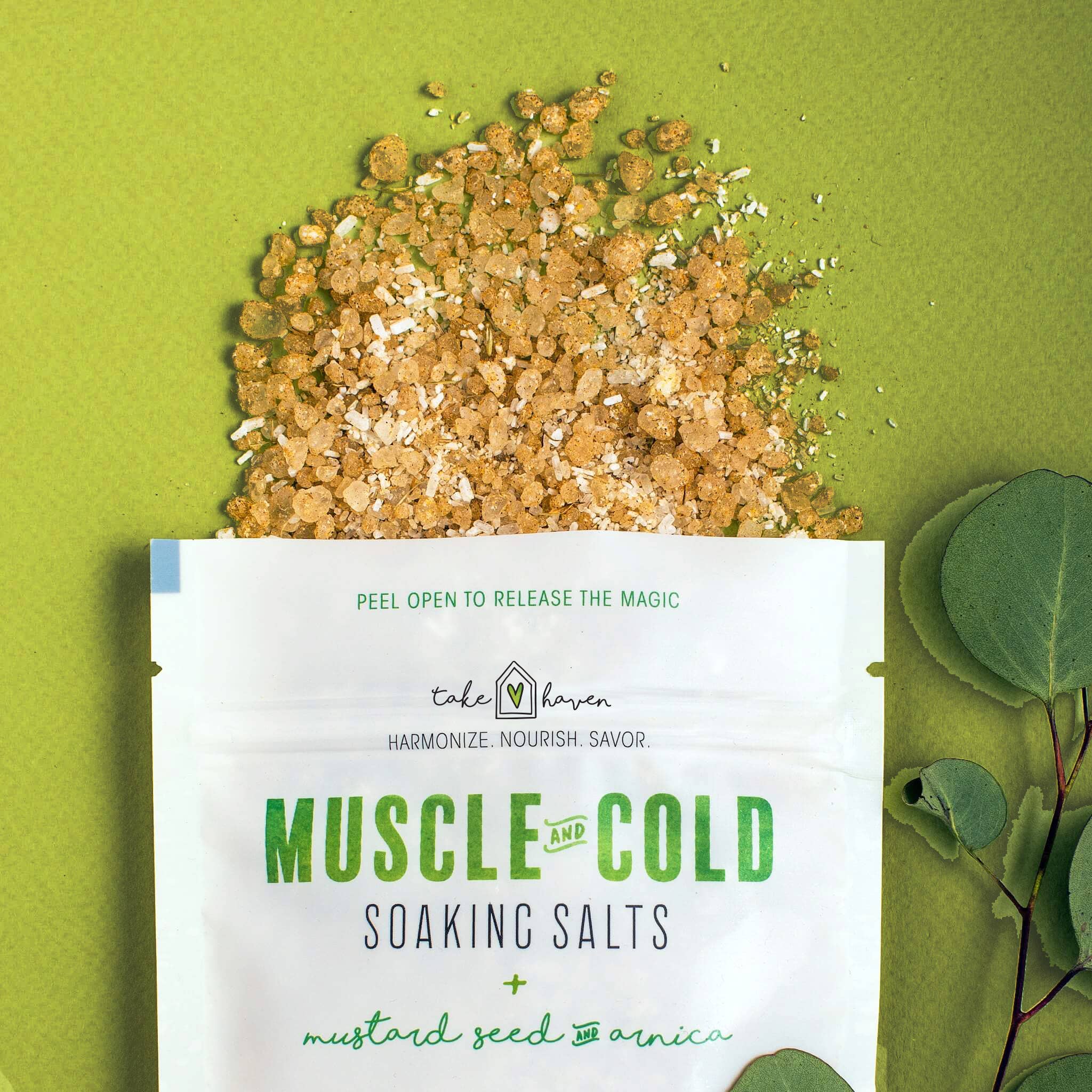 Herbal Bath Salts: Muscle & Cold by Take Haven 6oz