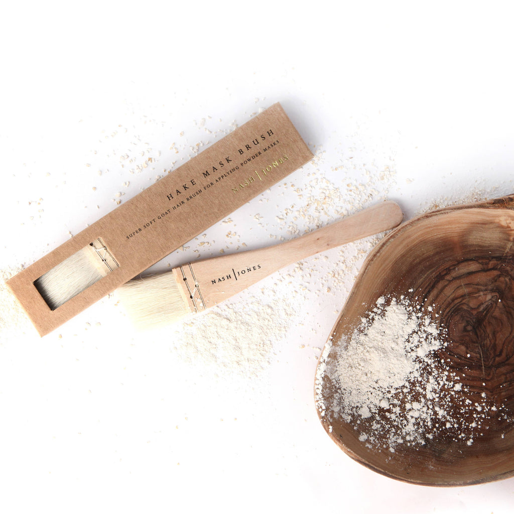 Natural Mask Brush and Mask Spoon by Nash & Jones 1 ct each