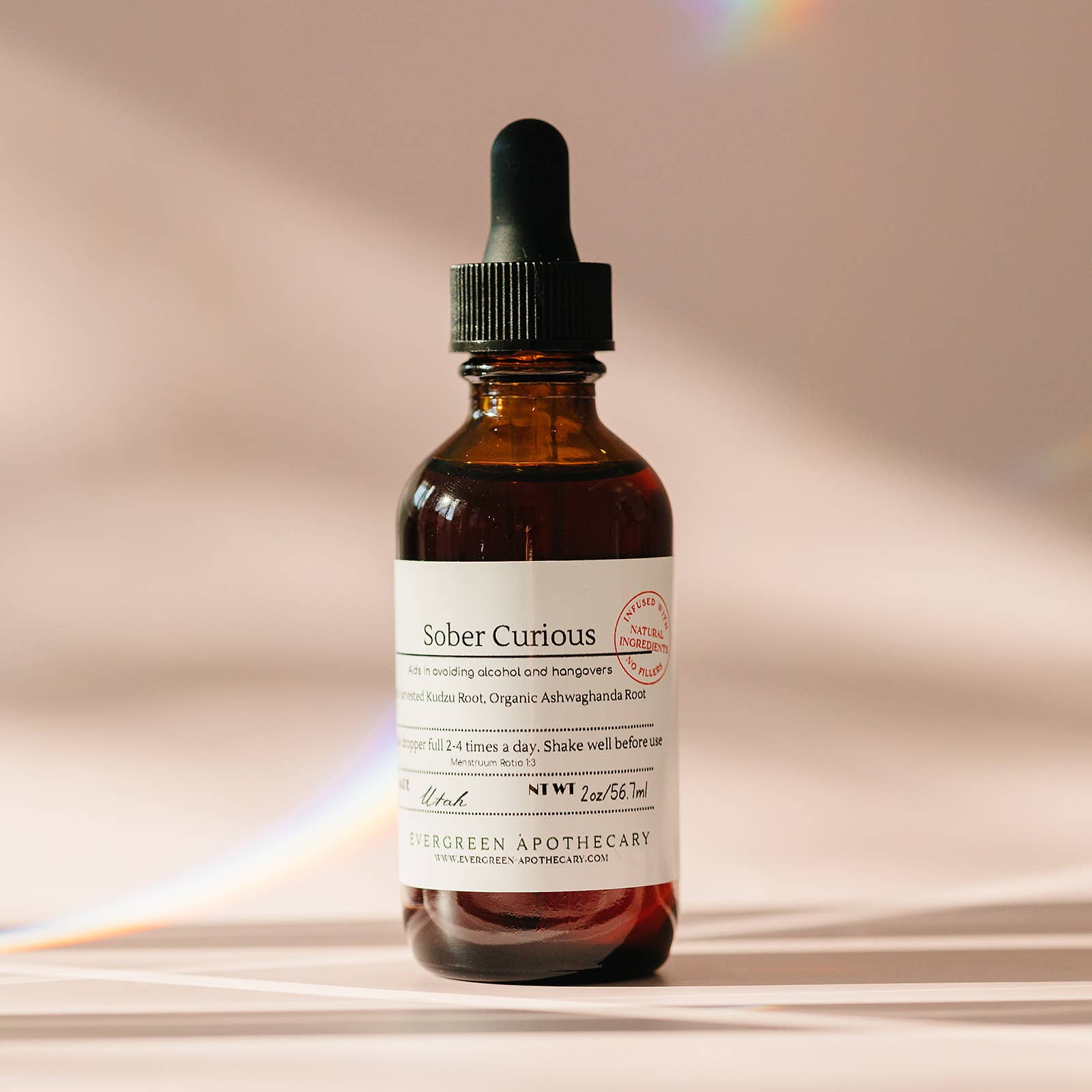 Sober Curious Tincture by Evergreen Apothecary 2 oz