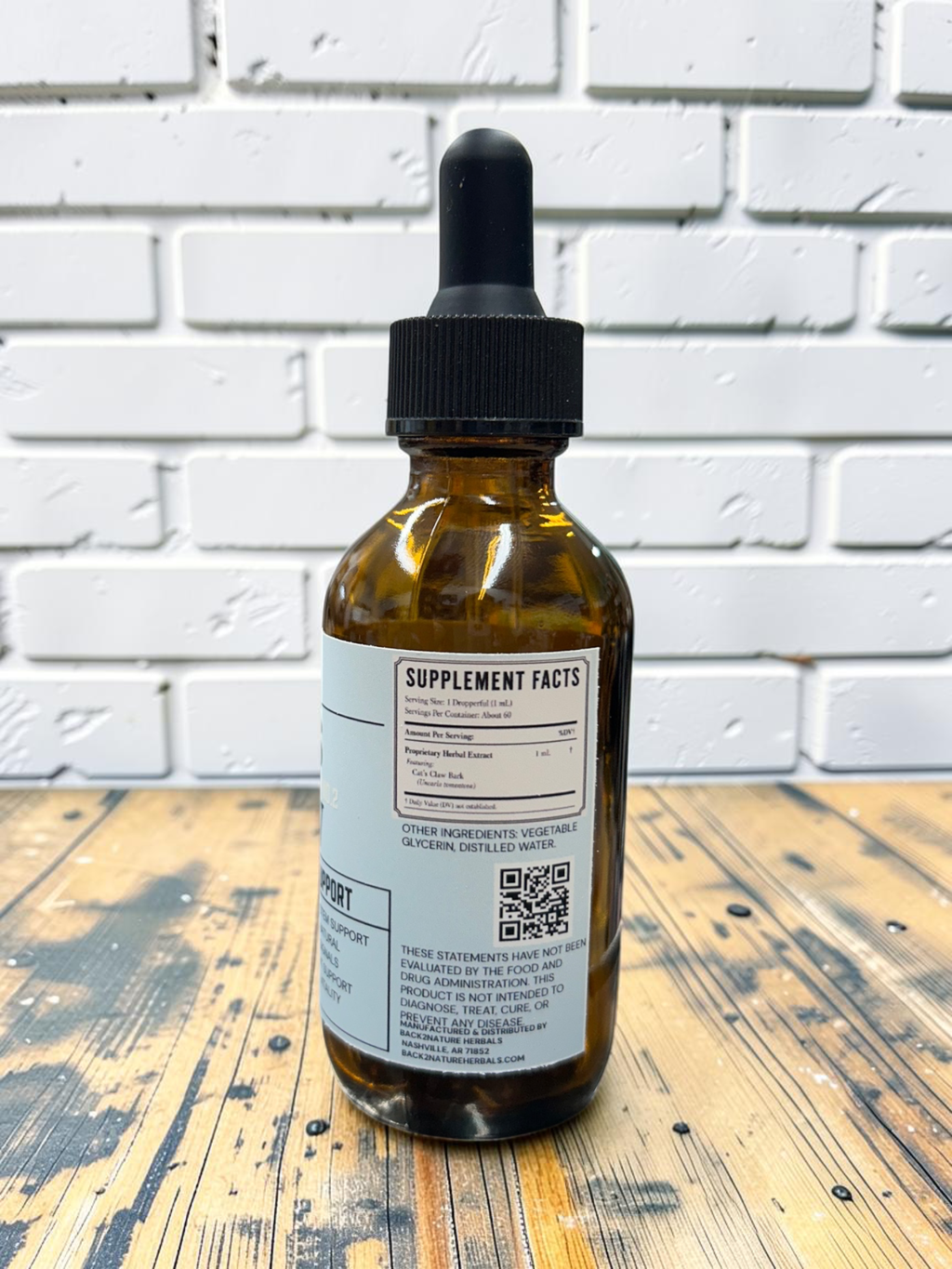 Organic Cat's Claw Tincture by Back2Nature Herbals 1 fl oz
