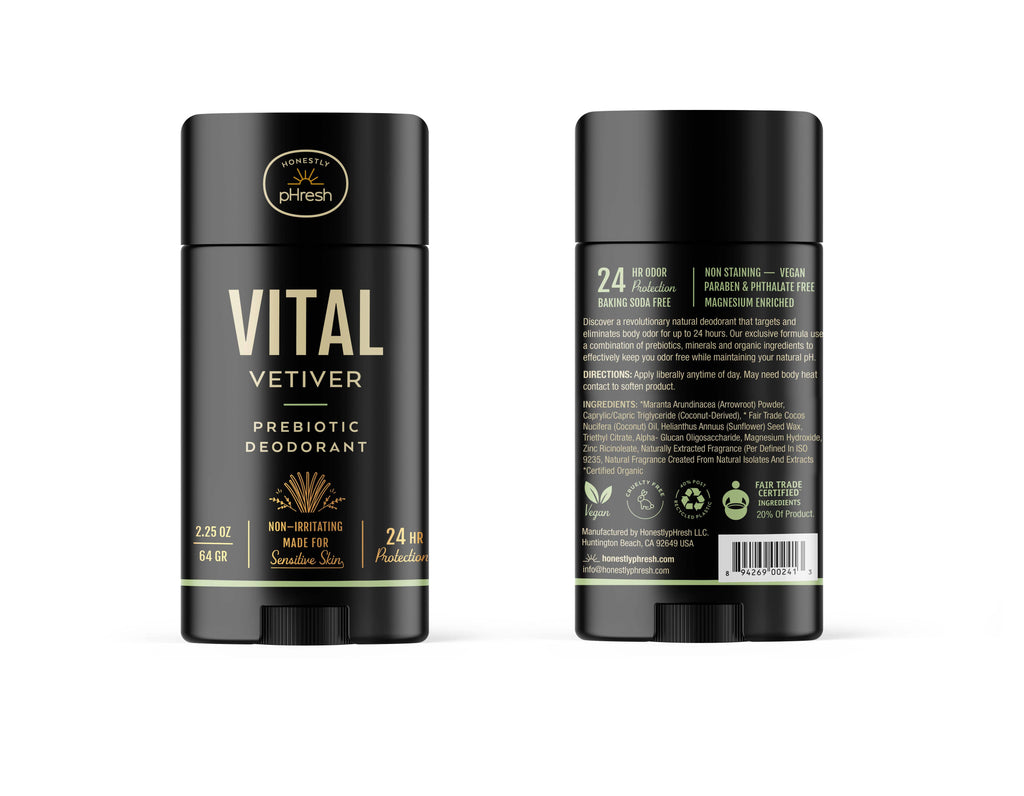 Vital Vetiver Deodorant by Honestly pHresh 2.25 oz