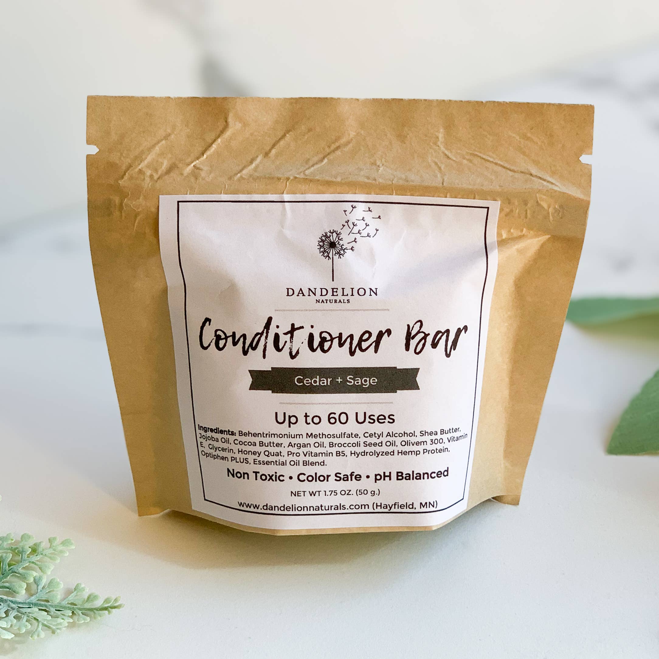 Conditioner Bar | Cedar Sage by Dandelion Naturals 1.75oz