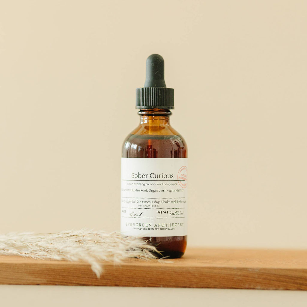 Sober Curious Tincture by Evergreen Apothecary 2 oz