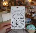 Celestial Temporary Tattoos: Witchy Moon & Star Designs