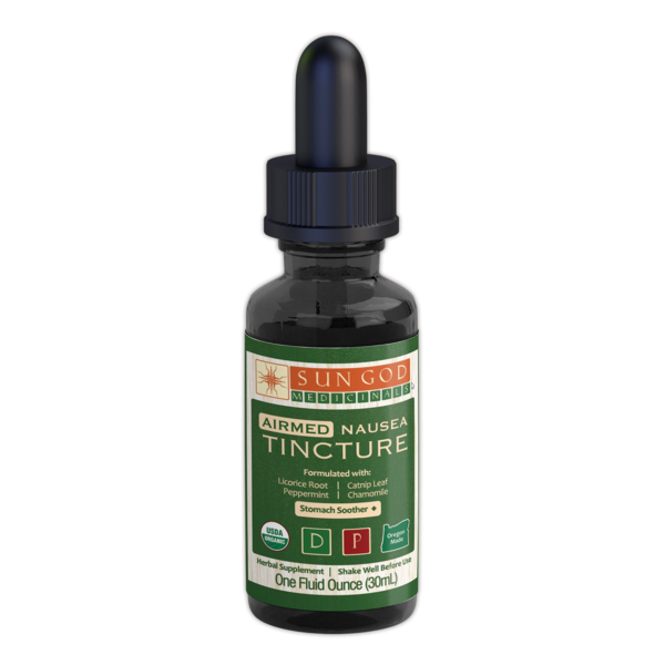 Organic Airmed Nausea Tincture by Sun God Medicinals 1oz