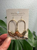 Moon Phase Elongated Dangle Earrings by Wild Dogwood Co 1 pair