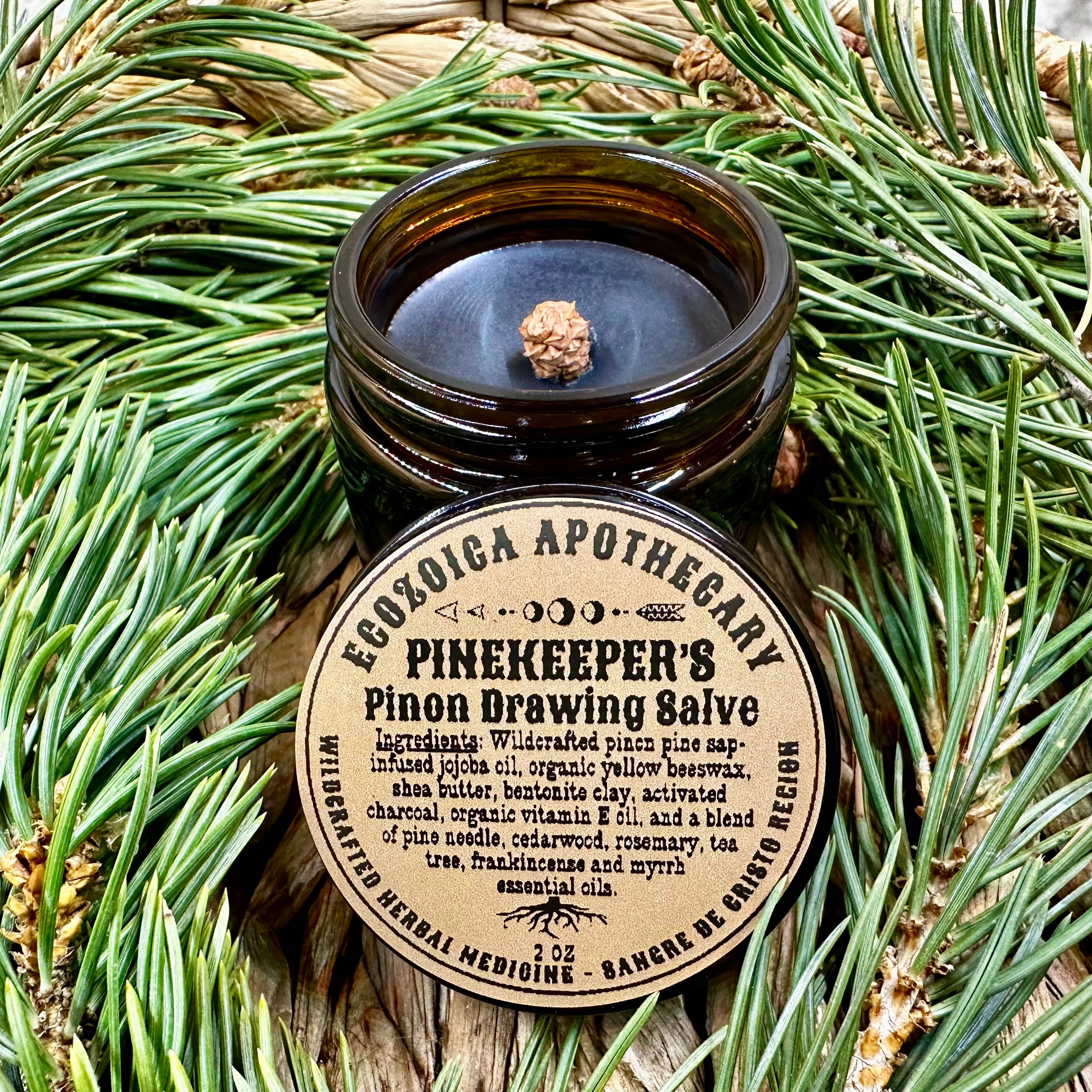 Pinekeeper's Pinon Drawing Salve By Ecozoica Apothecary 2oz